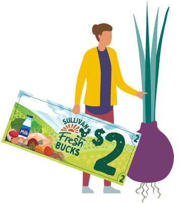 Person holding Fresh Bucks and turnip