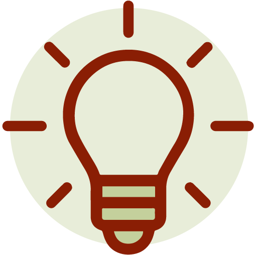 lightbulb representing Ideas and inspiration